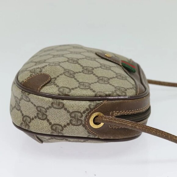 GUCCI GG Supreme Web Sherry Line Shoulder Bag PVC Beige 156 02 066 Auth bs27644 - Picture 7 of 14